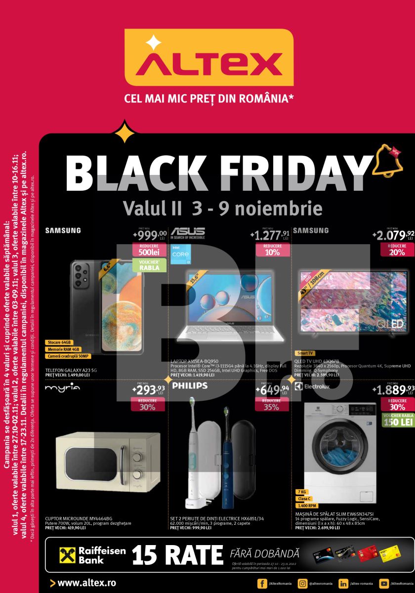 EXCLUSIVITATE Catalogul Cu Ofertele ALTEX Black Friday Din Valul 2 