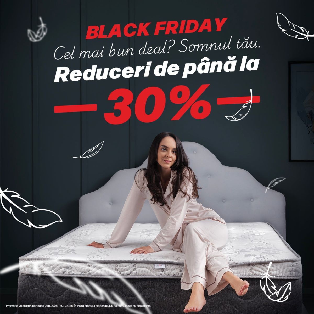 Somn mai bun cu bani mai puțini; Best Sleep aplică până la 30% reducere de Black Friday