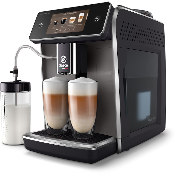 BF EXPRESS: Espressorul automat <b>Saeco GranAroma Deluxe SM6682/10</b>,