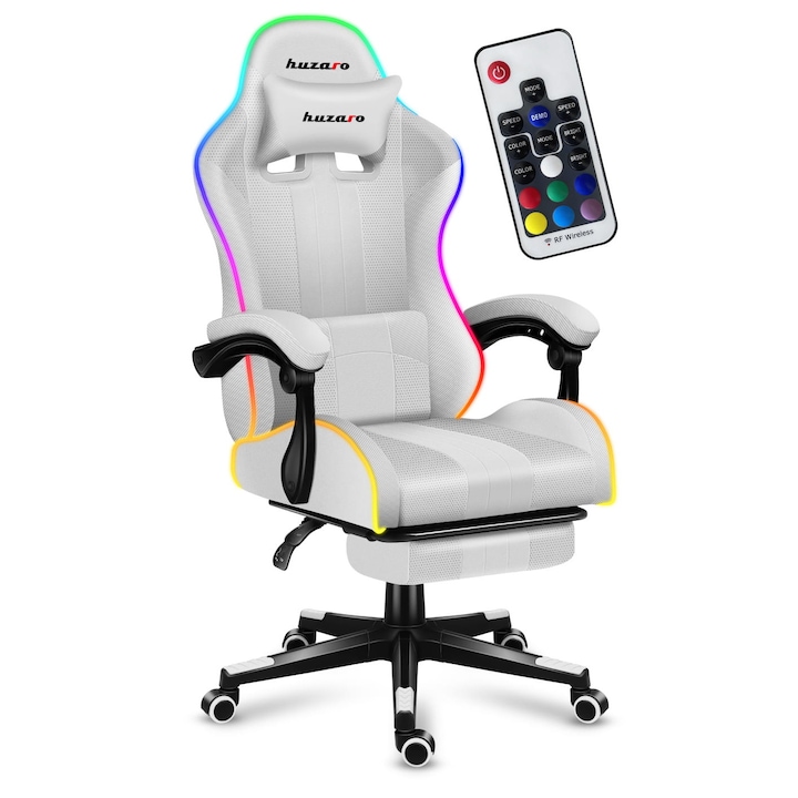 BF EXPRESS: <b>Scaunul de gaming</b> HUZARO Force 4.7 cu iluminare RGB,
