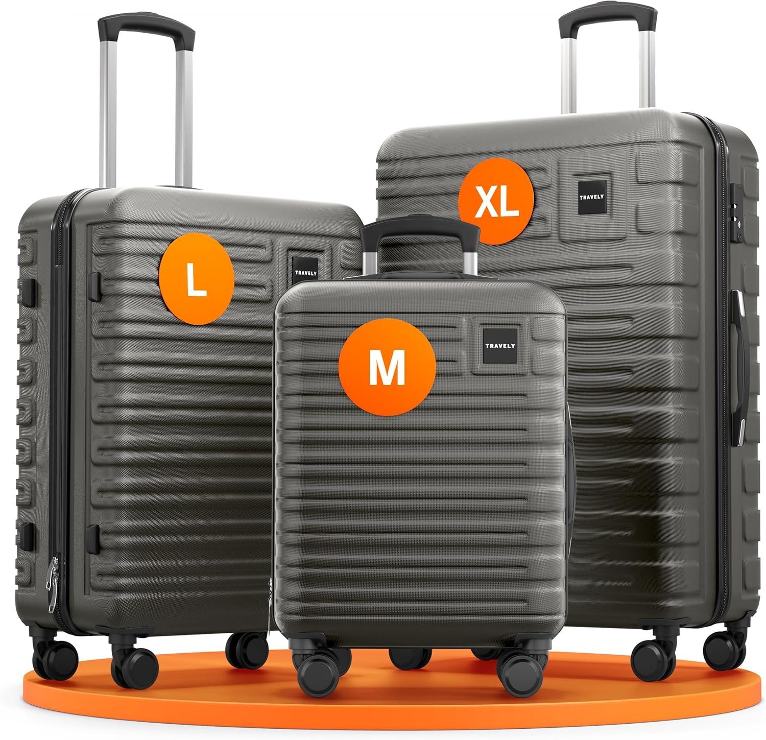 BF EXPRESS: Setul <b>Travely </b>conine 3 trolere (XL 120L, mediu 75L