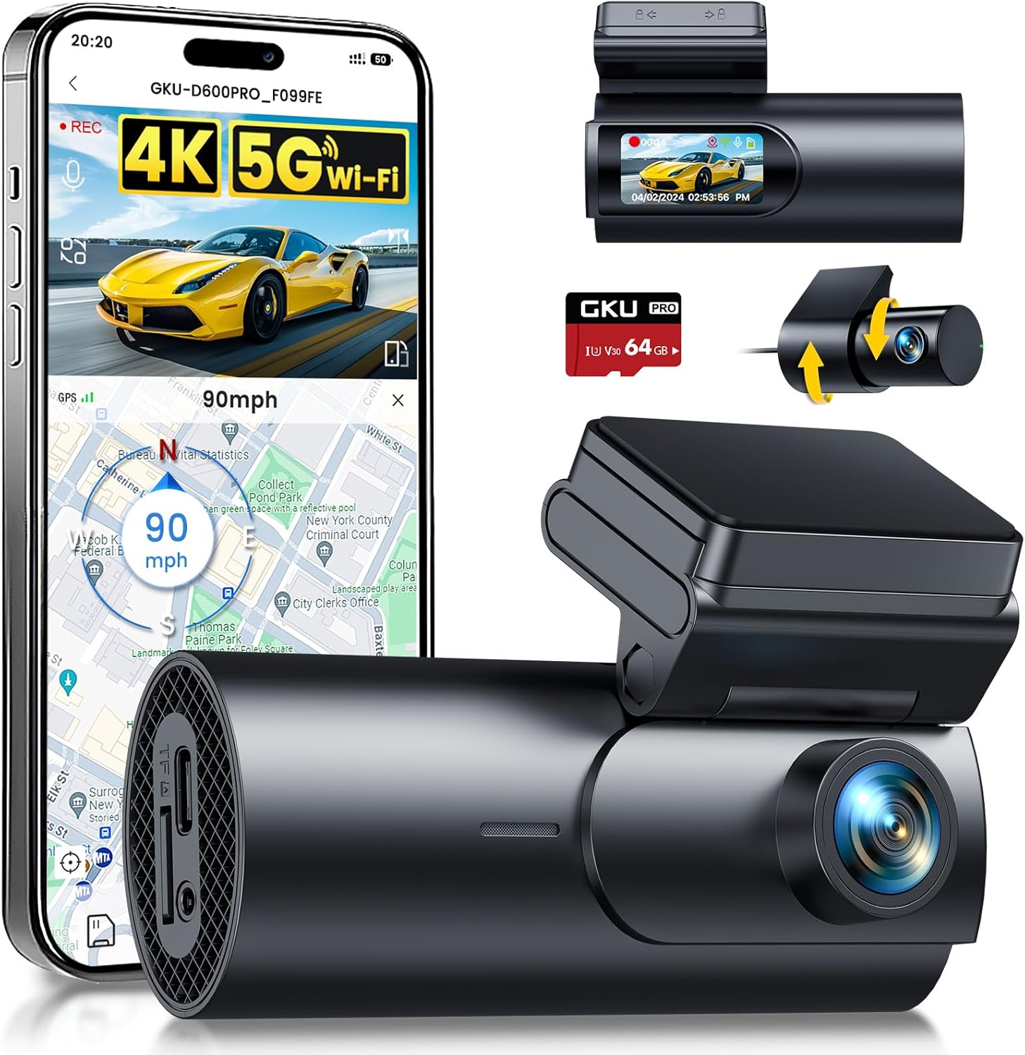 BF EXPRESS: <b>Camera auto</b> <u>GKU D600Pro</u> filmeaz simultan