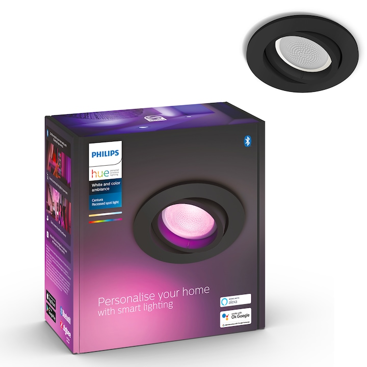 BF EXPRESS: Spotul LED inteligent <b>Philips Hue Centura</b> cu lumin