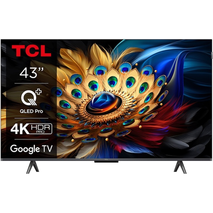 BF EXPRESS: Televizorul <b>TCL QLED 43C655</b>, 108 cm, 4K, 144Hz, cu