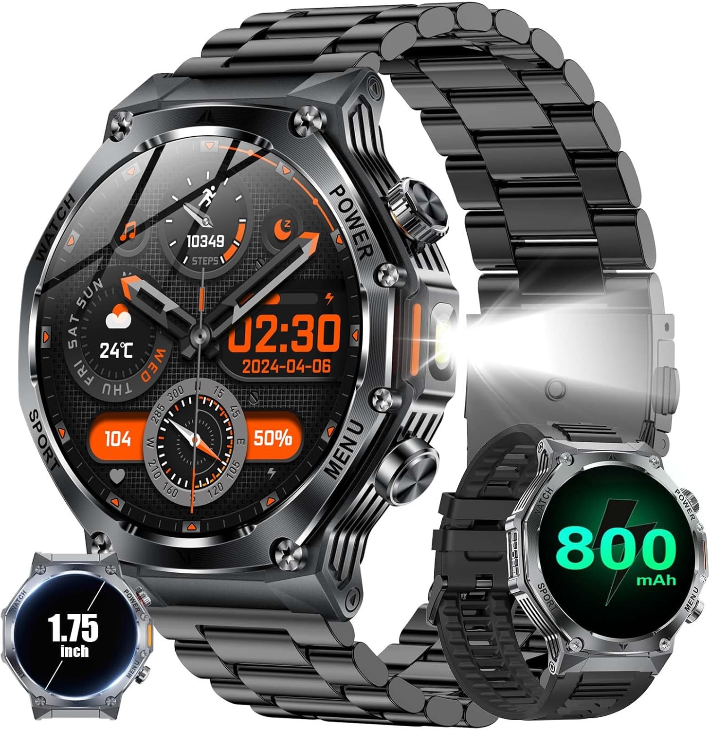BF EXPRESS: <b>Ceasul inteligent militar</b> HIRREO cu ecran HD de 1,75