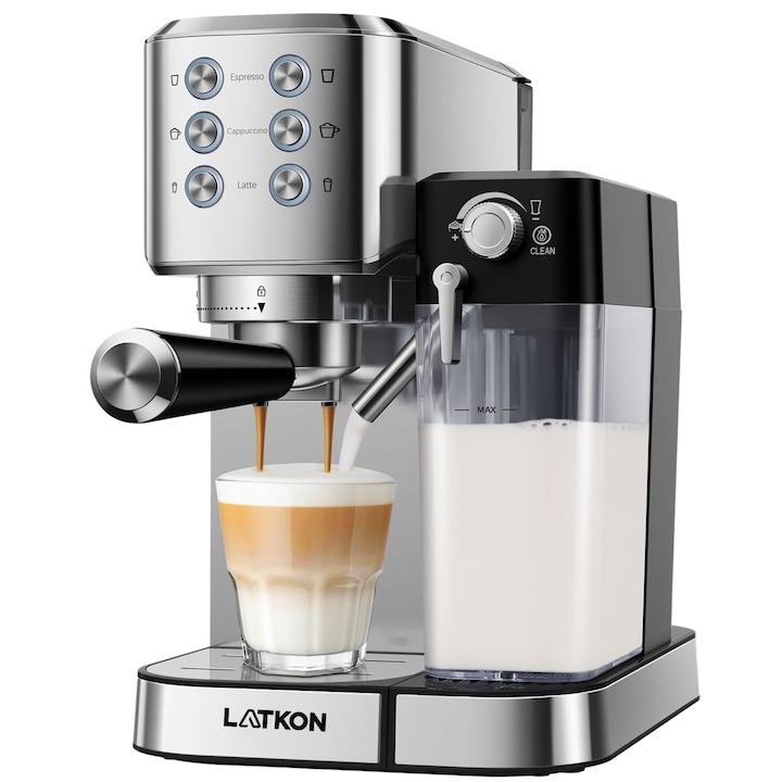 BF EXPRESS: <b>Espressorul manual</b> Latkon CM5160 cu presiune de 20