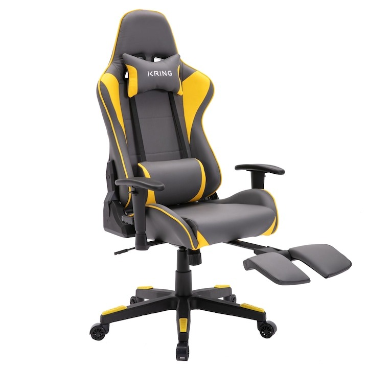 BF EXPRESS: <b>Scaunul de gaming</b> Kring Rush, cu suport lombar,