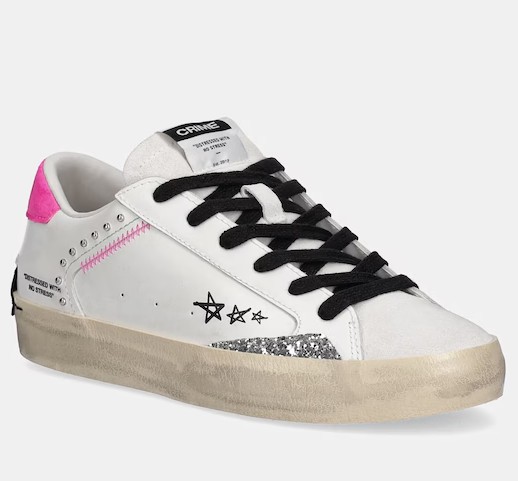 BF EXPRESS: Sneakersii <b>Crime London Distressed</b> din piele,