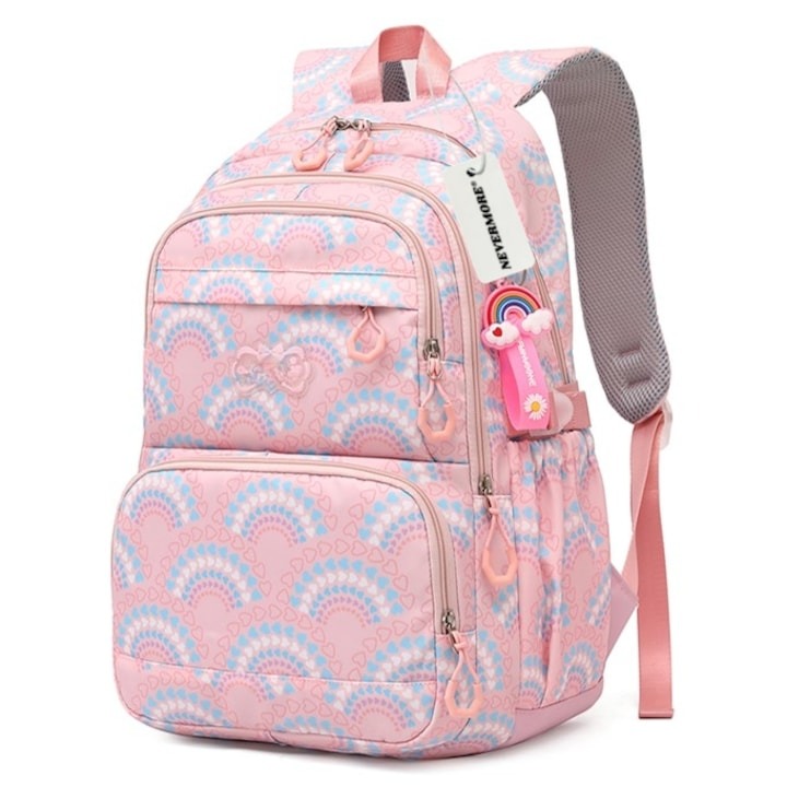 BF EXPRESS: <b>Ghiozdanul NEVERMORE</b> cu model camuflaj n carouri