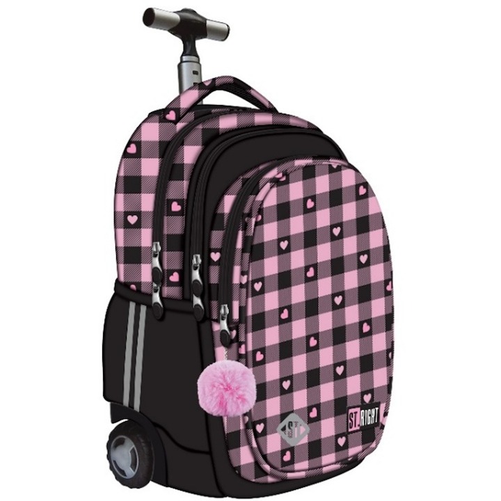 BF EXPRESS: <b>Ghiozdanul Troler ST.Right </b>din colecia Pink
