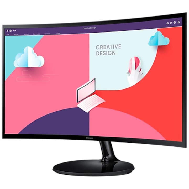 BF EXPRESS: Monitorul curbat <b>Samsung Essential S36C</b> de 24 inch,