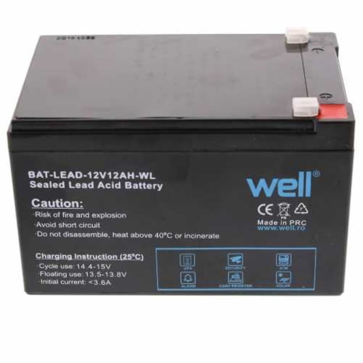BF EXPRESS: <b>Acumulatorul WELL</b> 12V 12Ah cu tehnologie plumb-acid,