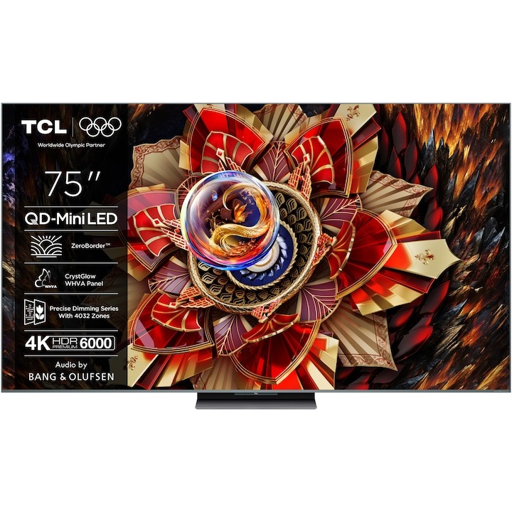 BF EXPRESS: Televizorul <b>TCL QD-MiniLED 75C9K</b>, cu ecran generos de