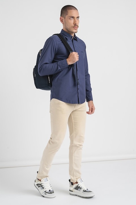 BF EXPRESS: <b>Cmaa BOSS</b> regular fit din bumbac bleumarin, cu