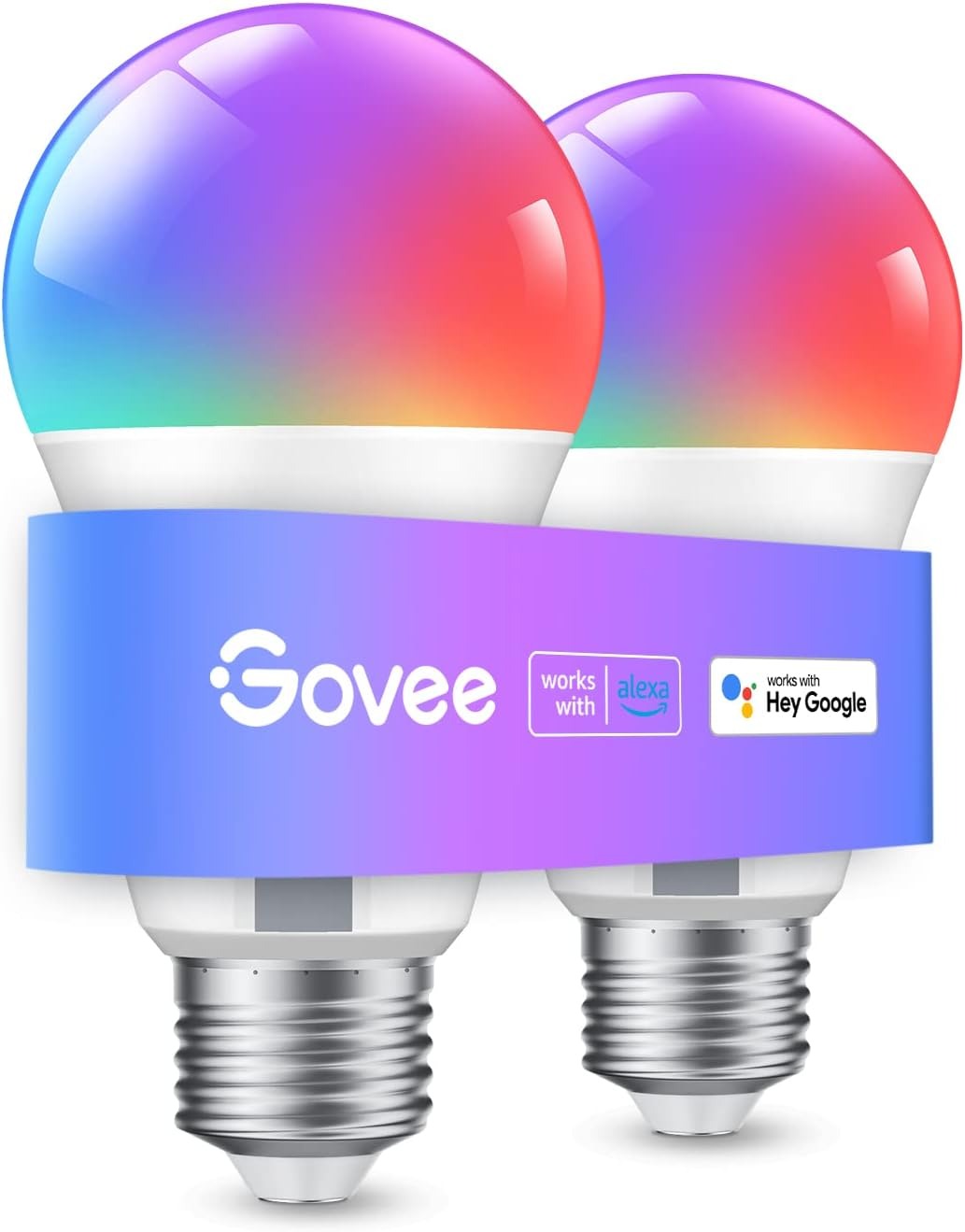 BF EXPRESS: Setul de 2 becuri smart <b>Govee E27 RGBWW</b>, compatibile