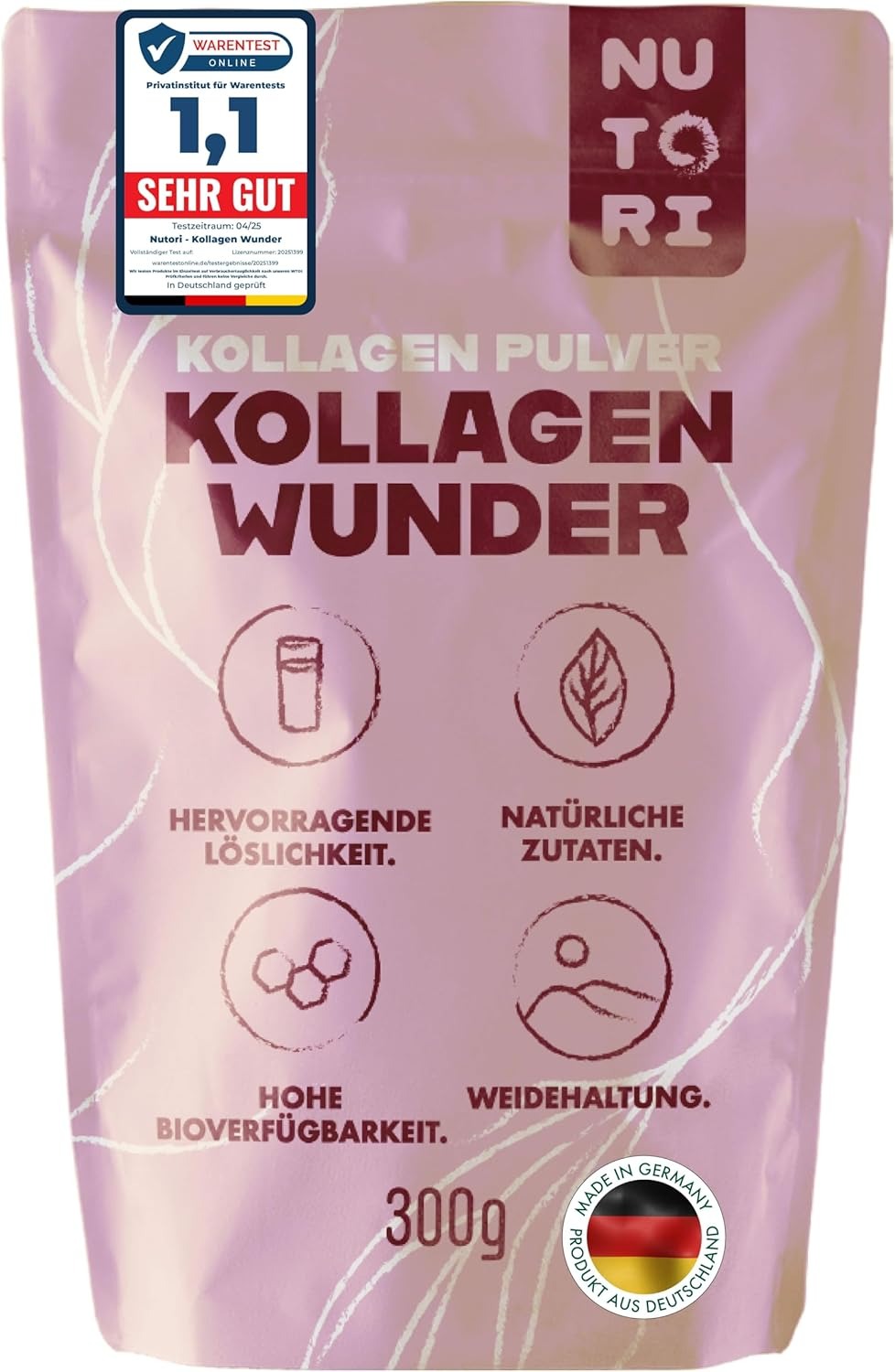 BF EXPRESS: <b>Pulberea de colagen Nutori</b> (300 g) cu peptide tip I