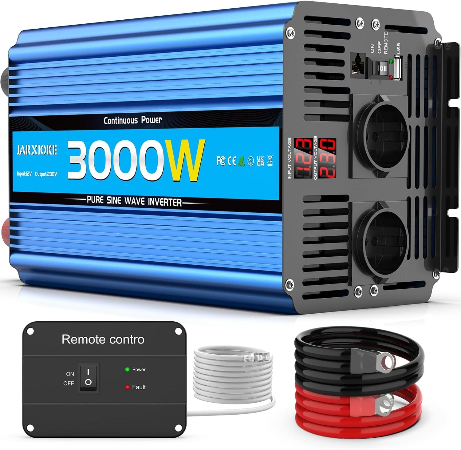BF EXPRESS: <b>Convertorul de tensiune</b> JARXIOKE 12V230V cu und