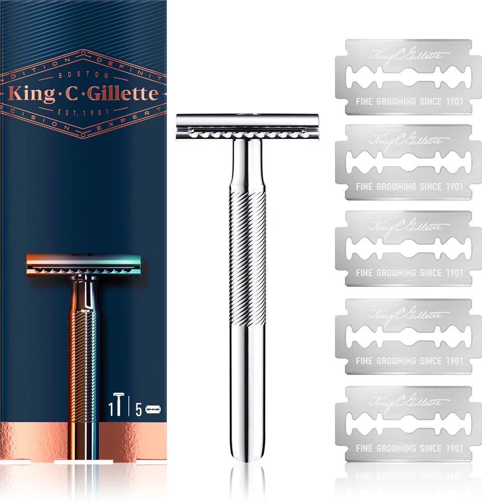 BF EXPRESS: Aparatul de ras <b>Gillette King C. Double Edge</b>, cu