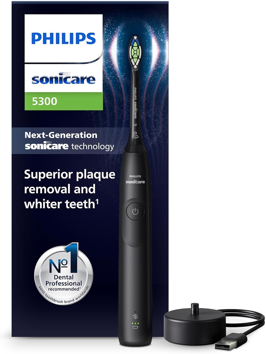 BF EXPRESS: Periua electric <b>Philips Sonicare 5300 </b>neagr