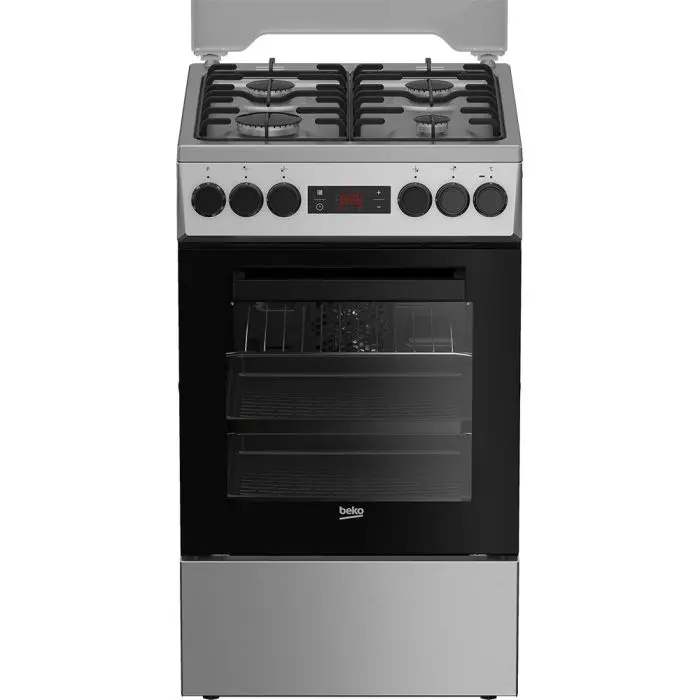 BF EXPRESS: Aragazul mixt <b>Beko FSMT52320DXON</b>, cu 4 arztoare,