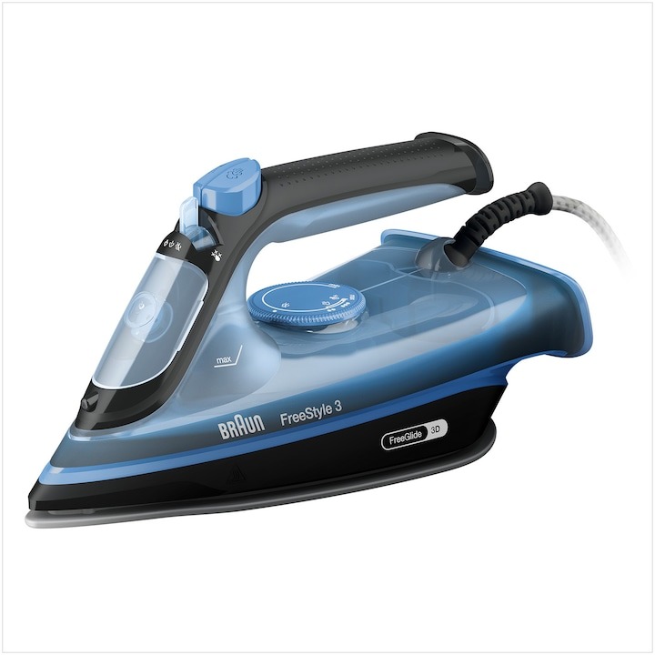 BF EXPRESS: Fierul de clcat <b>Braun FreeStyle 3 FI3194BK</b>, cu