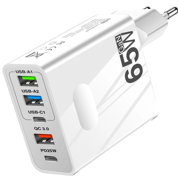 BF EXPRESS: <b>Incarcatorul Timebox</b> de retea, cu 5 porturi (2 USB-C