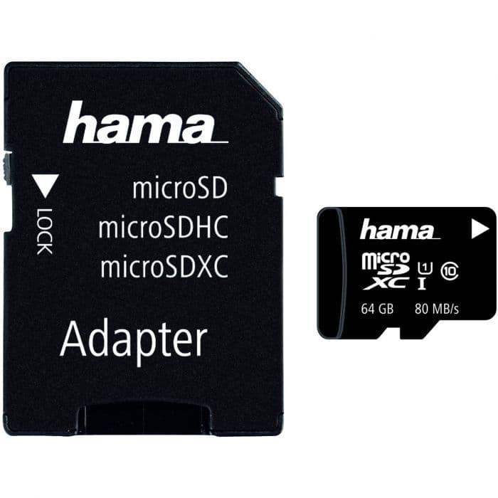 BF EXPRESS: Cardul de memorie <b>Hama MicroSDXC 64GB</b> (cu adaptor