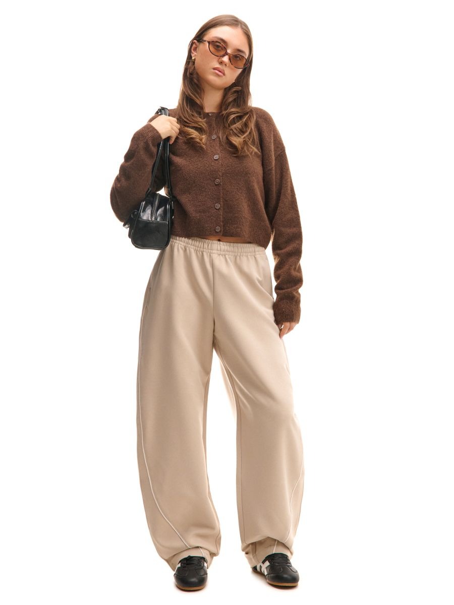 BF EXPRESS: <b>Pantalonii baggy bej</b> de la <b><u>Cropp</u></b> au