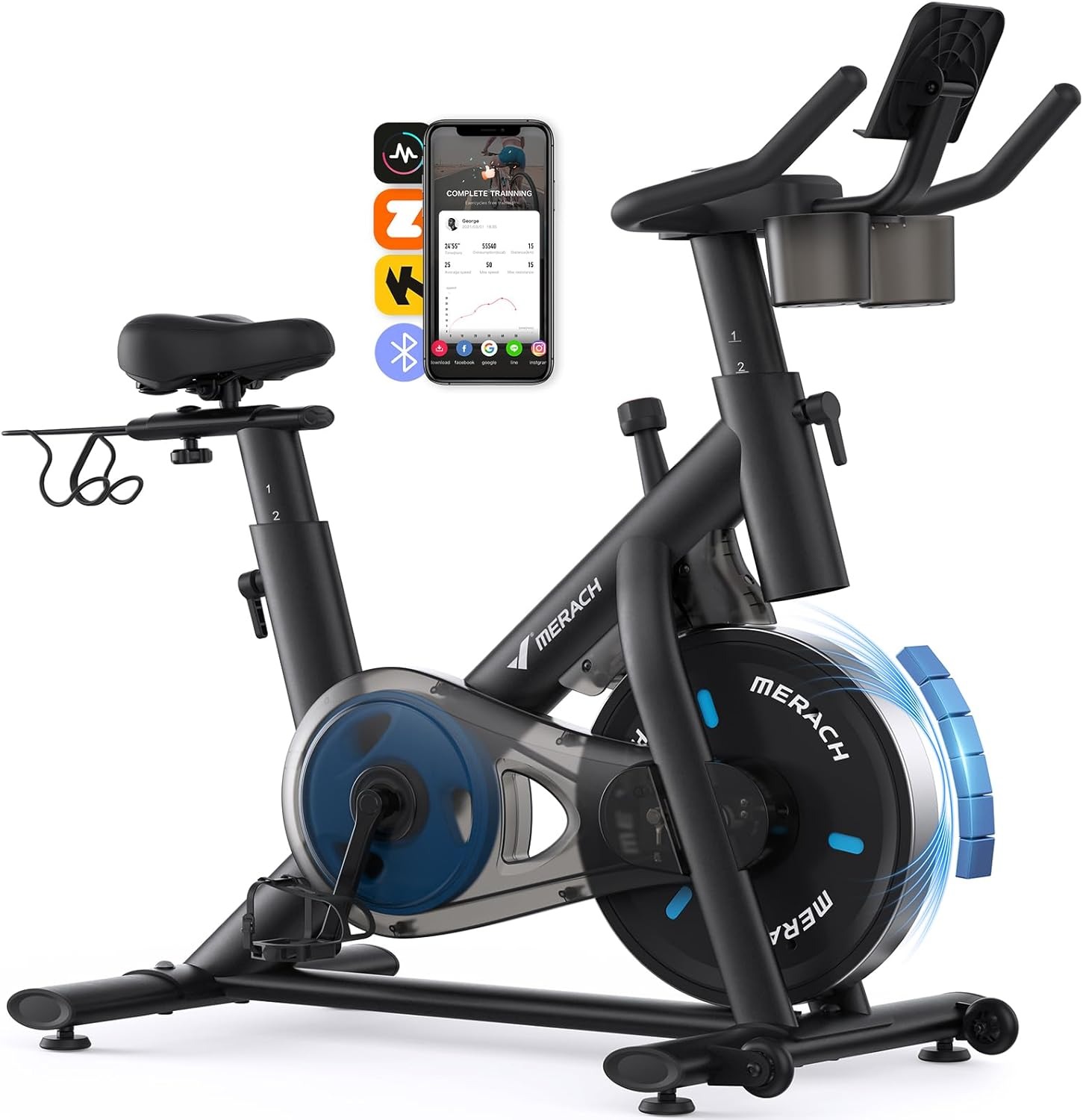 BF EXPRESS: <b>Bicicleta de fitness MERACH</b>, cu sistem magnetic