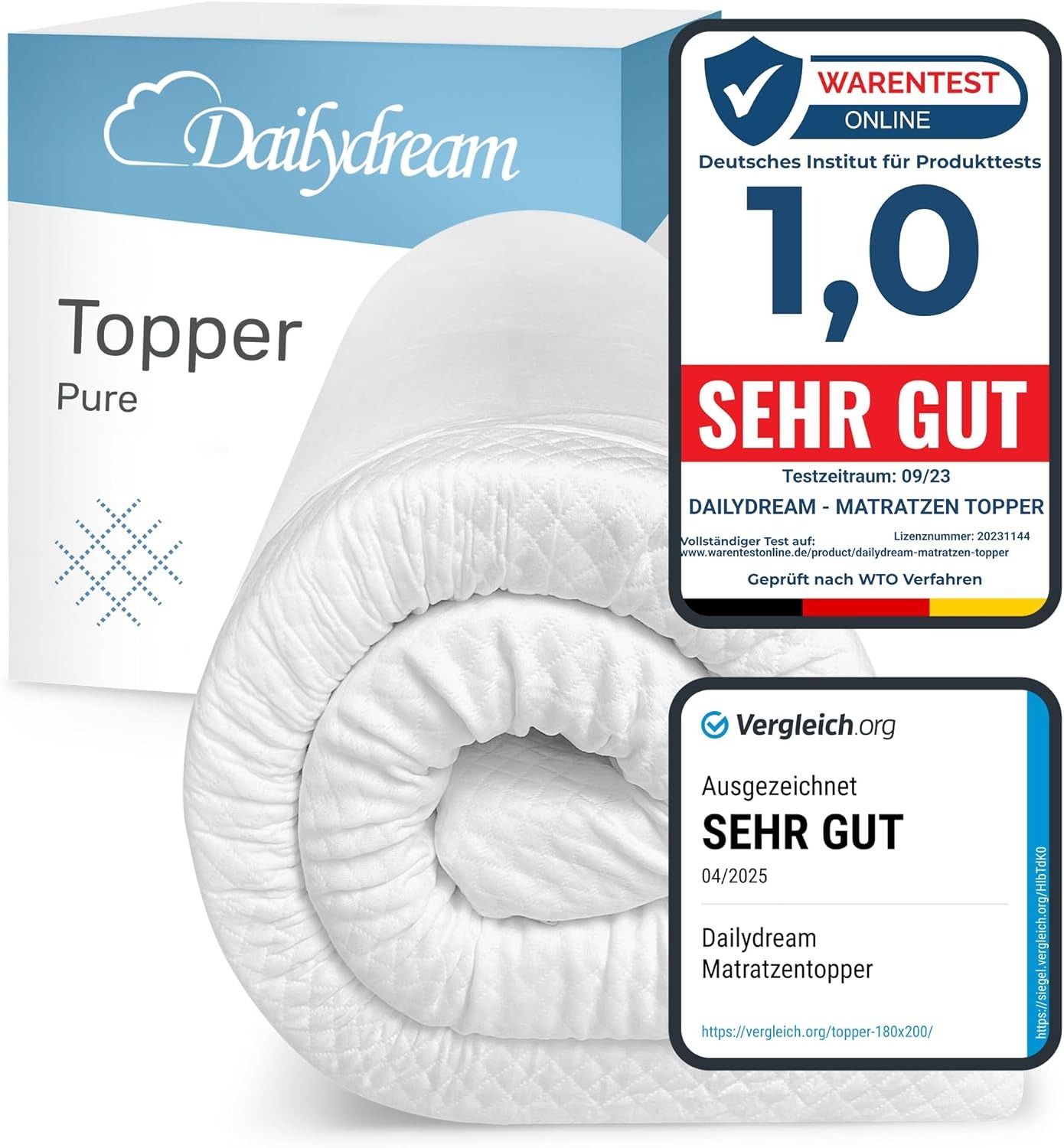 BF EXPRESS: <b>Salteaua topper</b> Dailydream Model M (140x200 cm), cu