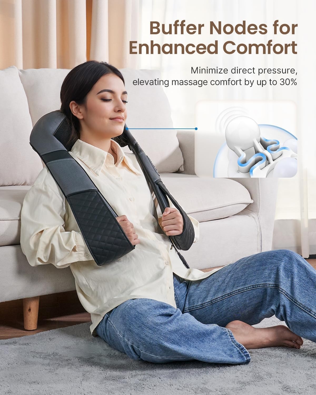 BF EXPRESS: <b>Dispozitivul RENPHO pentru masaj cervical i lombar</b>