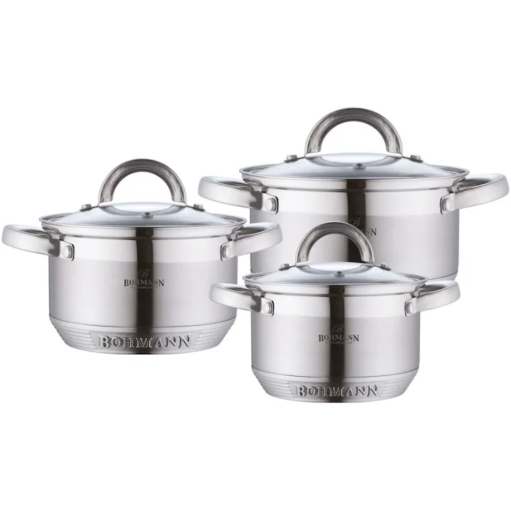 BF EXPRESS: <b>Setul de 6 oale din inox Bohmann</b>, compatibile cu