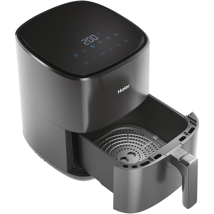 BF EXPRESS: Friteuza cu aer cald <b>Haier HAF5P 011</b>, cu 6 programe,