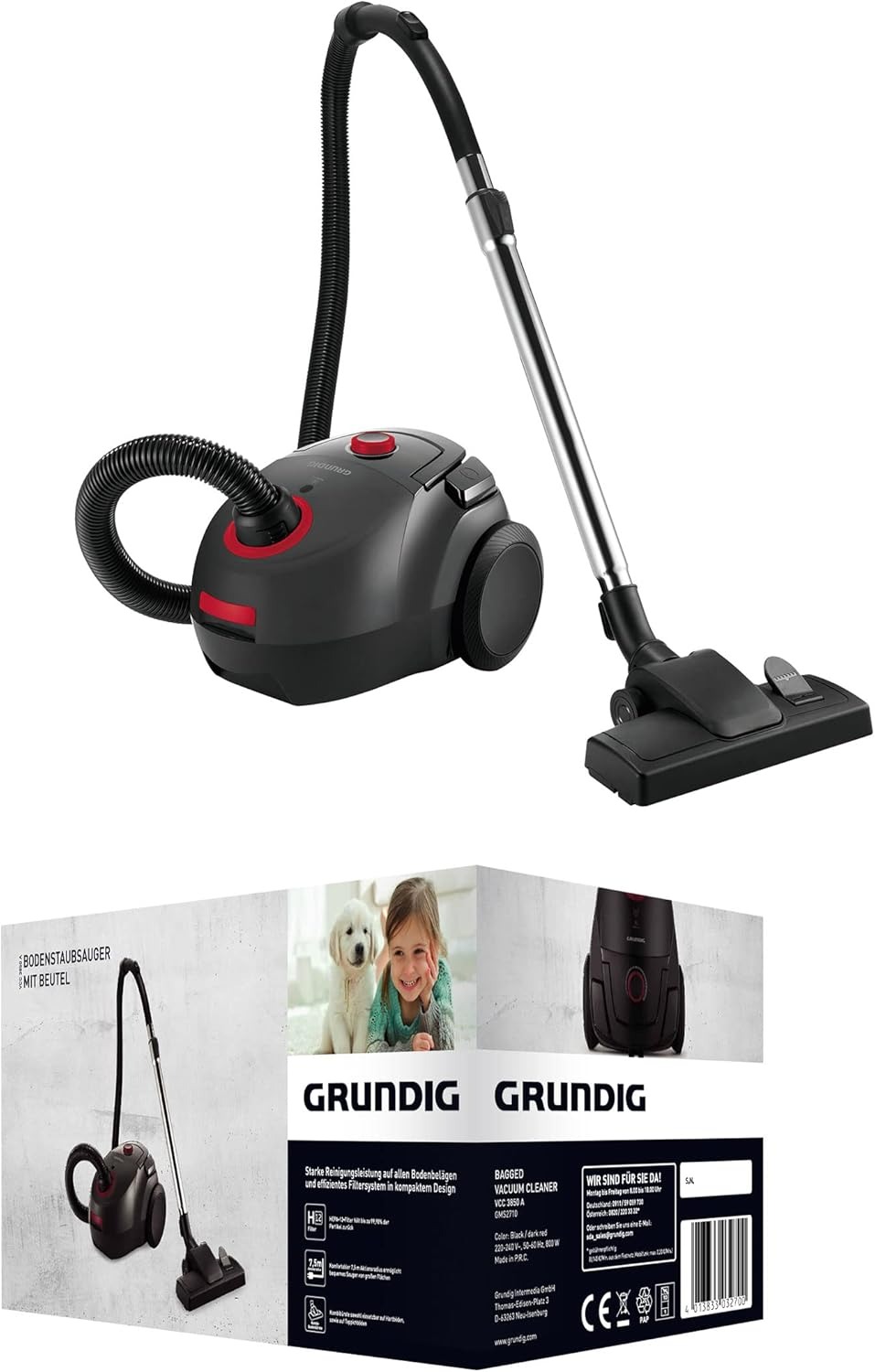 BF EXPRESS: Aspiratorul cu sac <b>Grundig VCC 3850 A </b>de 800W e acum