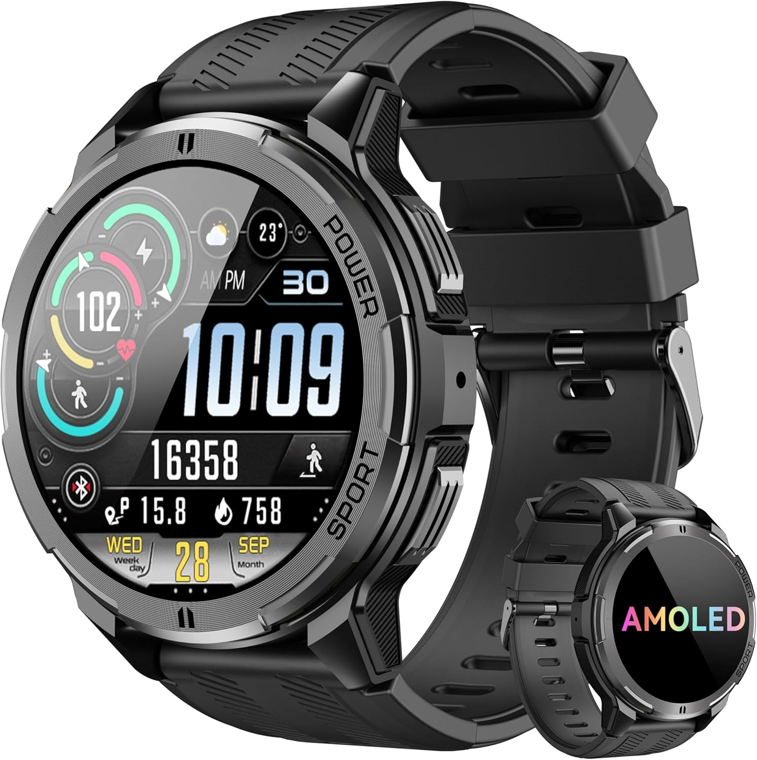 BF EXPRESS: <b>Smartwatch-ul militar OUKITEL</b> cu ecran AMOLED de 1.43