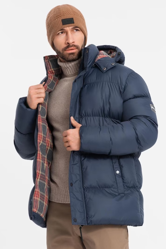 BF EXPRESS: Geaca <b>OMBRE </b>cu vatelin, glug i croial regular