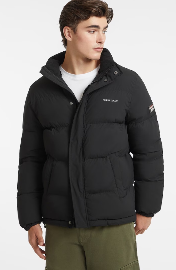 BF EXPRESS: Geaca <b>GUESS JEANS</b> cu guler nalt, confecionat