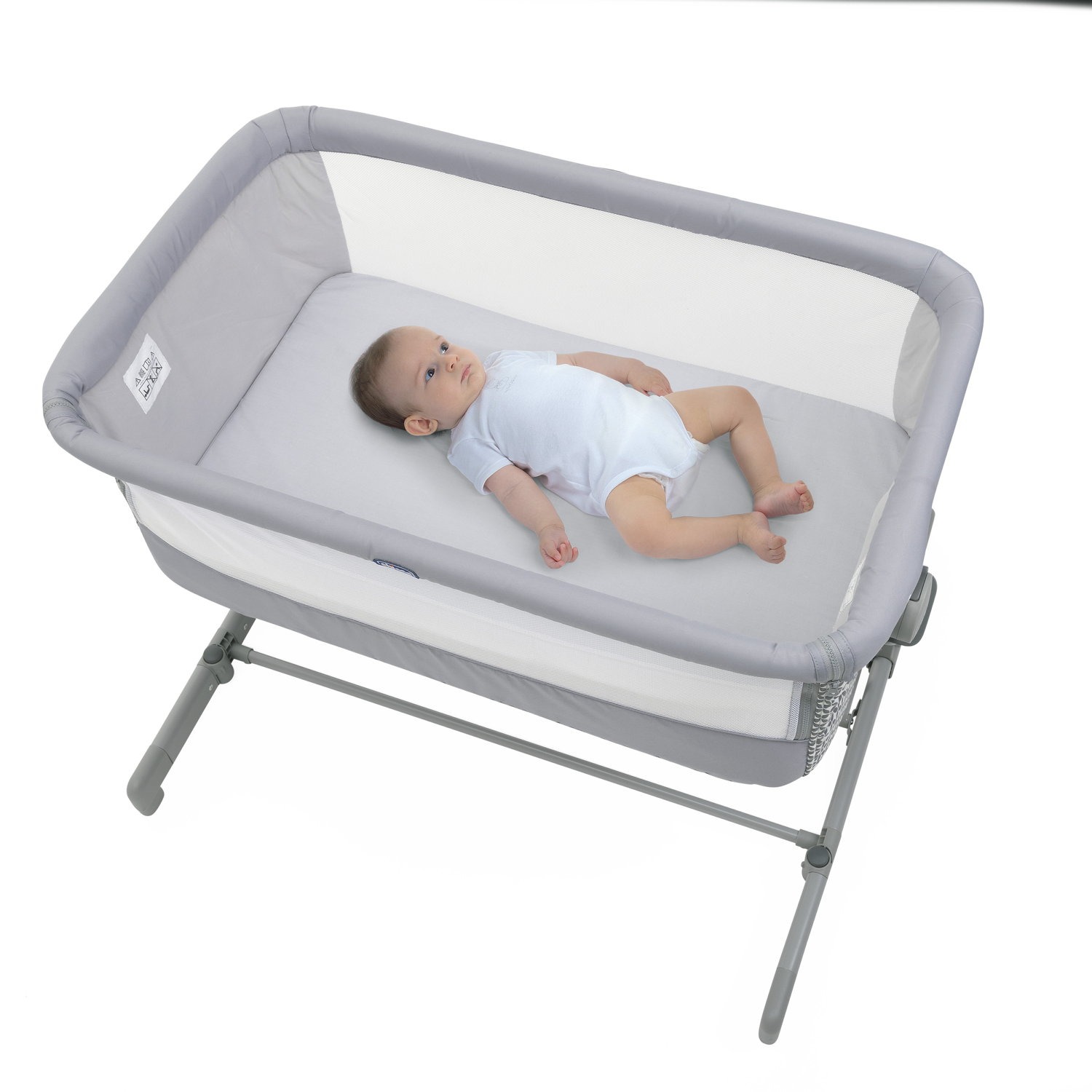 BF EXPRESS: Patul ataabil<b> Chicco Next 2 Me Go</b>, Soft Grey, este