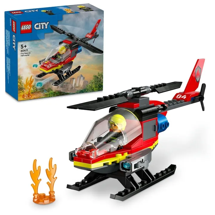 BF EXPRESS: Setul <b>LEGO City Elicopter de pompieri</b> (60411),